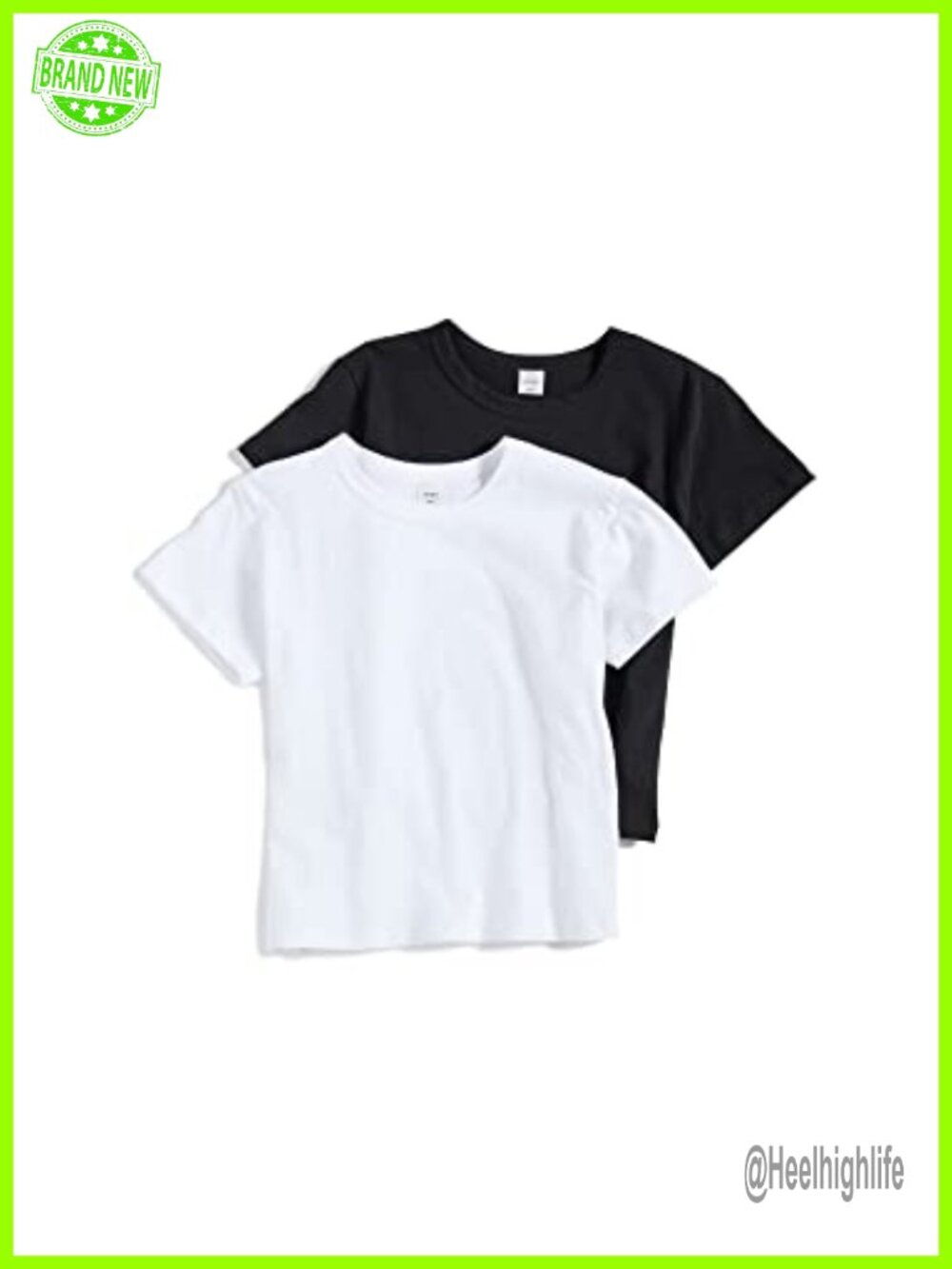 Leset Margo Tee 2 Pack Crew Neck Short Sleeve T-Shirt Regular Fit